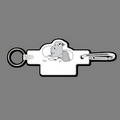 Key Clip W/ Key Ring & Hatching Chick Key Tag